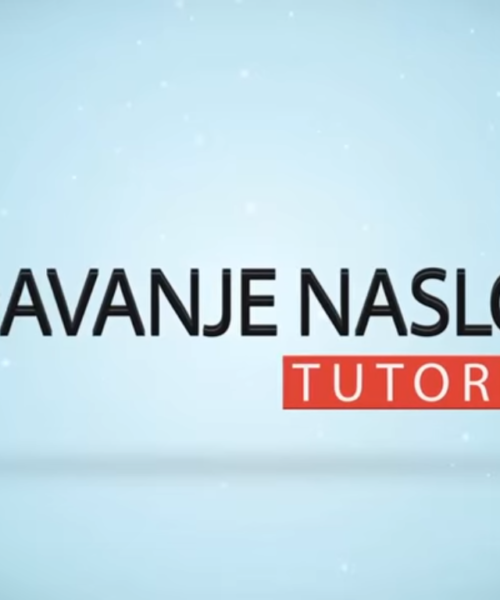 Dodavanje i uređivanje naslova